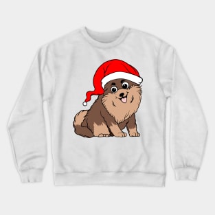 Santa Puppy Crewneck Sweatshirt